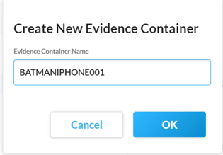 EvidenceContainerName