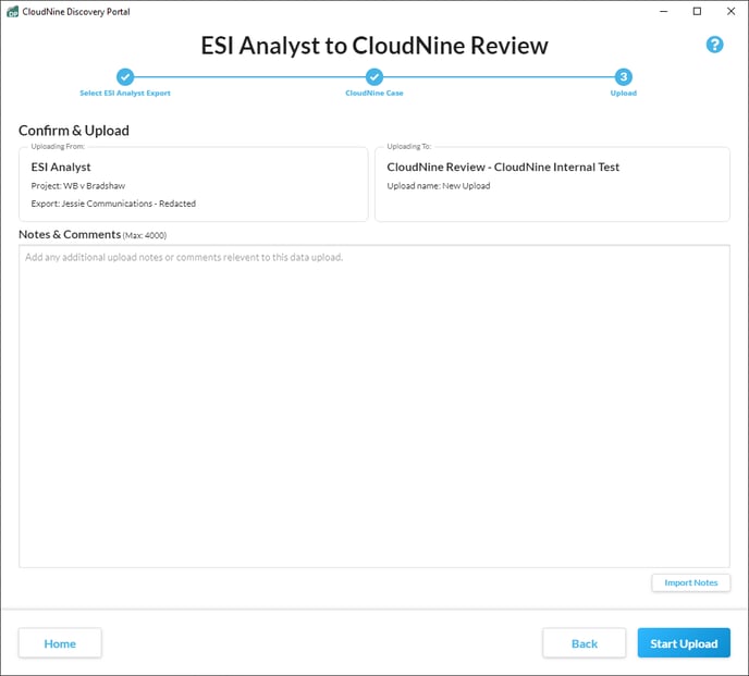 ReviewConfirm&UploadESI